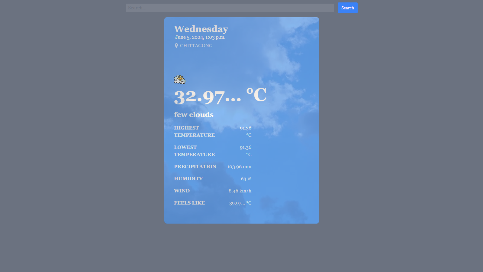 Weather checking application | M.T.Tasin